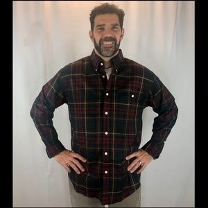 Orvis Plaid Button Down Shirt Size XL